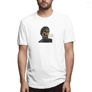 Erkek Tişörtleri 2023 Yaz Yaratıcılık Heykeli Kafatası Baskı Komik Erkek Moda Top Erkekler T-Shirt Serin Tshirt Erkek Tee