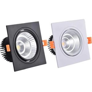 Downlights Dimmable zagłębiony kwadrat 9 W/12W/15W aluminiowy lampka sufitowa lampy punktowe AC90-260V LED LED LED