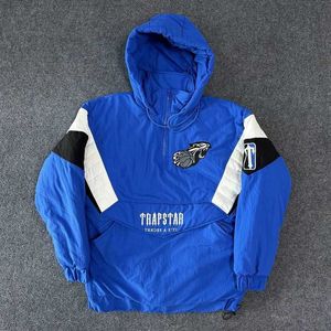 Herbst und Winter Neuer Trapstar Blue Tiger Label Baumwollmantel Verdickte Kapuzenjacke Paar Vielseitiger Streetstyle-Windjacke-Trainingsanzug 2023 Hohe Jacke Hoodie