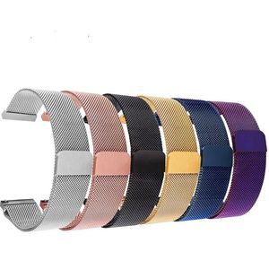 Assista Bandas UTHAI Aço Inoxidável Pulseira de Malha Magnética Universal 16mm 18mm 20mm 22mm 24mm Pulseiras de Liberação Rápida 231109