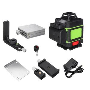 FreeShipping 16 Linhas Laser Nível 4D Autonivelante 360 Cruz Horizontal e Vertical Super Poderoso Medição de Linha de Feixe de Laser Verde T Aghq