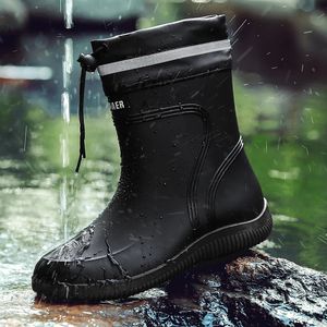 Boots Men's Rain Shoes Men Boots Watarproof Ankle Boots For Winter Shoes Keep Warm Snow Botines Female Luxury Winter Botas Rainboots 231108