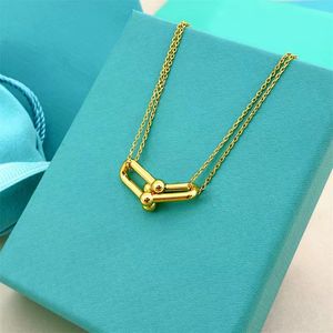 Tennis chain designer jewelry necklace pearl necklace necklaces designer Pendant Necklaces Horseshoe buckle chain moissanite chain cuban link chain