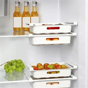 Storage Bottles Refrigerator Eggs Box Multifunction Drawer Type Food Container Hang Holder Fridge Organizer Shelf Rack