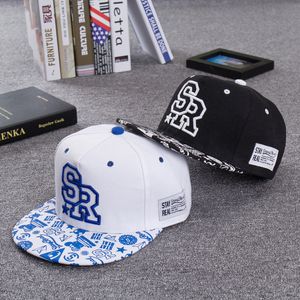 Nova moda bordado carta sr boné de beisebol hip hop chapéu masculino e feminino esportes ao ar livre lazer sombra plana snapback boné hcs304