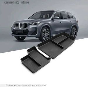 カーオーガナイザーカーコンソールアームレスト下部コンテナストレージボックスオーガナイザーBMW X1 IX1 U10 U10 U1023 2024オートインテリアアクセサリーQ231109