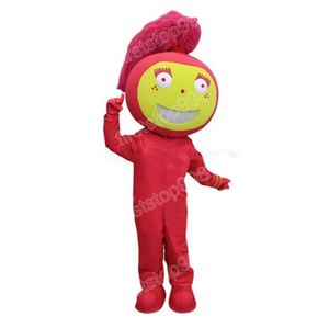 Halloween Red Fire Girl Maskottchen Kostüm Top Qualität Cartoon Anime Thema Charakter Erwachsene Größe Weihnachtsfeier Außenwerbung Outfit Anzug