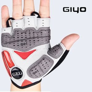 Cycling Gloves GIYO S-10 Summer Bicycle Breathable Shock Absorbing Half Finger Glove Mountain Bike Antiskid Wear Resistant Cycling Gloves 231109
