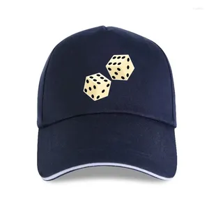 Black Lucky Double Punch fun baseball cap Hat for Men and Women - Throw The Casino Game with Gamble CRAPS - Unisex Baseball Top