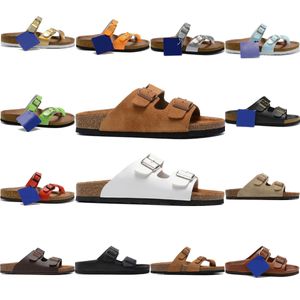 Arizona Mikrofibry kapcie Birks Birkens Tock Sandały mężczyzn designerskie buty Białe czarne brązowe birko flor flp-flip Flops Hombres Beach Cork Flat Sliders