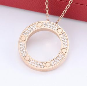 Designer Design Stainless Steel Necklaces New Men Women Pendant Necklace Fashion classic High Quality Diamonds Jewellery Necklace Accessories