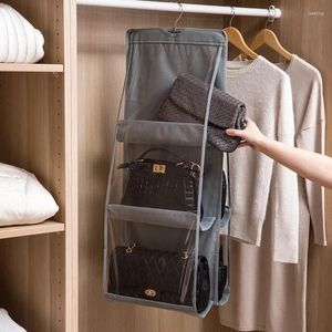Caixas de armazenamento Organizador de guarda -roupa para bolsas penduradas no armário de bolsas femininas