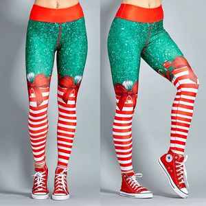 Damen-Jeans, Weihnachtshose für Damen, lässig, elastisch, dünn, Leggins, hohe Taille, Workout, Druck, dehnbar, Leggings 231108