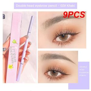 Eyebrow Enhancers 9PCS Waterproof Great For Daily Makeup Smudge-proof Slim Design Precise Application Convenient Brush Included All- Wear Cute 231109