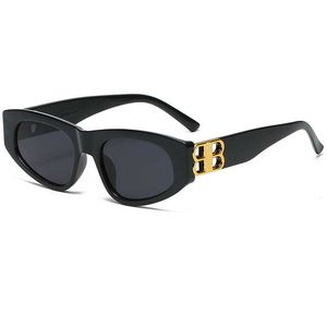 2023 Cat Eye Men's Show Show Sunglasses для женской модной моды Leopard Print Trend Trend I