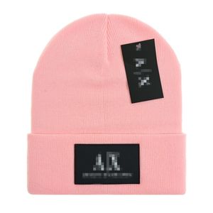 Novo designer chapéu de malha de lã canadense para senhoras gorro boné cashmere tecido quente chapéu para presente de aniversário masculino M-13