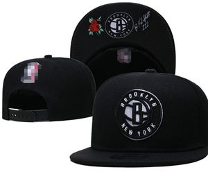 Brooklyn'nets'''ball Caps 2023-24 للجنسين البيسبول قبعة Snapback Hat نهائيات غرفة الخزانة 9fifty Sun Hat تطريز الربيع الصيفي قبعة الجملة بيني A11
