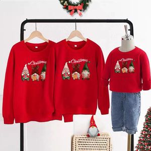 Family Matching Outfits Christmas Sweaters Merry Xmas Jersey Mother Father Daughter Son Outfit Women Men Sweatshirt Kids Boy Girl Jumper 231109