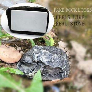 Resin Box Fake Rock Key Hider Decoration Faux Stone Key Holder for Indoor Outdoor Yard Garden Hide A House Spare Key Lock Box for Outside Waterproof Safe Storage Box