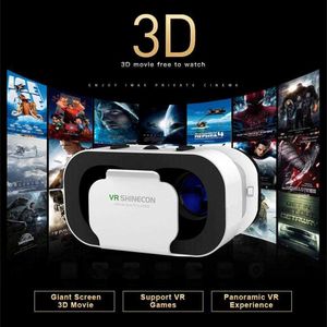 VR -glasögon Shinecon 3D VR Glasögon Virtual Reality Viar Goggles Headset Devices Smart Hjälmlinser för mobiltelefon Mobil Smartphones Viewer Z0408