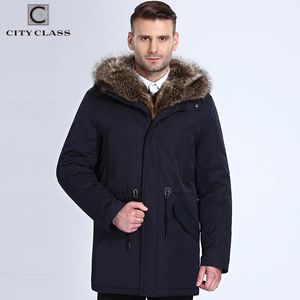 Giacca invernale da uomo in pelliccia sintetica di classe City con cappuccio rimovibile in procione Parka lungo da uomo, giacche e cappotti casual in tessuto di cotone, lana di cammello 17843 231108