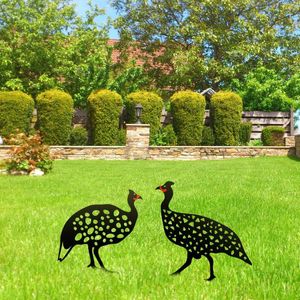 Decorazioni da giardino Scultura Animali in piedi Statua nera cava Decorazioni artistiche da esterno per cortile portico casa patio prato