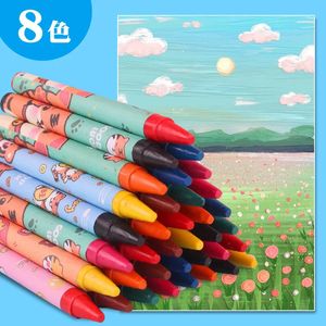 Crayon 2 set renkli mum boya çizim çizim seti boyama renk 1 set 8 renkte sanat malzemeleri gökkuşağı renk okul çocuk malzemeleri 231108