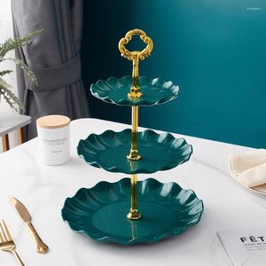 Bakeware Tools 3-tier Cupcake Stand Fruit Plate Holder Desserts Snack Candy Buffet Tower For Christmas Wedding Party
