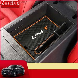 Changan uni-t unit 2023 2021 2022 CAR STYLING CENTER CONSOLLEオーガナイザーストレージインテリアアームレストストレージボックスオートアクセサリーQ231109のカーオーガナイザー