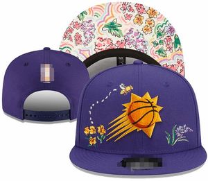 Phoenix'suns''ballキャップ2023-24ユニセックス野球帽スナップバックハットファイナルチャンピオンロッカールーム9fifty Sun Hat Embroidery Spring Summer Cap Wholesale Beanies A1