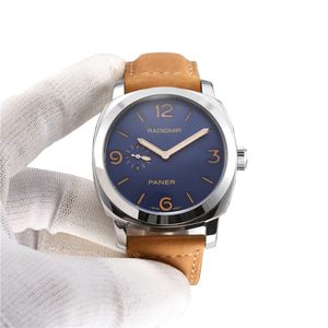 2023 Neue hochwertige Top-Marke Panerxi RADIOMIRS-Serie Mann-Armbanduhr Luxus-Herrenuhr Saphirspiegel Designer-Uhrwerk Automatische mechanische Uhren Montre Hi