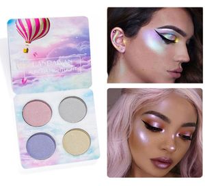 4 Colors Luminous Eyeshadow Pallete Chameleon Glitter Eye Shadow Brighten Pigment Makeup Pallete Highlighters Palette4054173