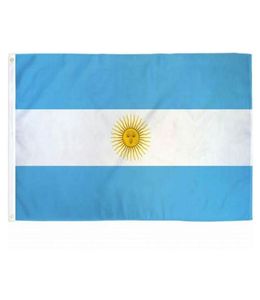 Argentina Flags Country National Flags 3039X5039ft 100D Polyester High Quality With Two Brass Grommets9679061