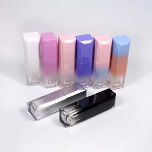 wholesale 5ml Gradient Color Lipgloss Plastic bottle Containers Empty Clear Lip gloss Tube Eyeliner Eyelash Container Fashion