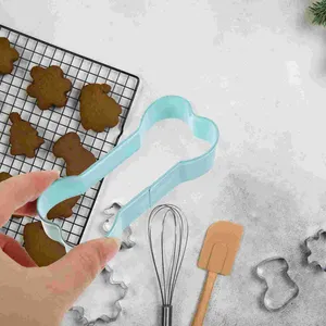 Baking Moulds 5PCS Cookie Cutters Dog Bone Ornaments Candy Making Supplies Chocolate Bar Molds Cake Mould