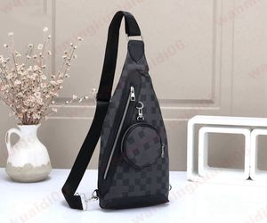 Designer Duo Chest Crossbody Bag Avenue Sling Axel Bag Damier Justerbar remtrend Ryggsäck Mens Luxury Monograms Läder utomhuspaket Dhgate