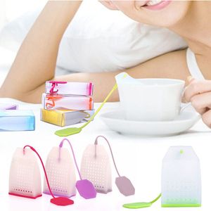 Tea Strainers Tea Strainer Bags Food Grade Silicone Coffee Loose Tea Leaves Infusers Corrosion Resistance Safe Non-toxic No Smell Kitchen Tool FY3449