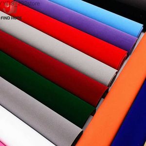 Fabric 20/40 x 145cm Self-adhesive Velvet Flock Liner Jewelry Contact Paper Craft Fabric Sticker MultiColor YQ231109