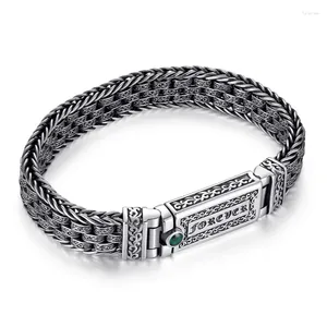 Link pulseiras rj prata cor grama eterna pulseira masculina vintage personalizado seis caracteres palavras verdadeiras jóias femininas