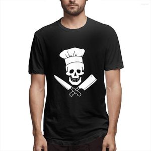 Erkek Tişörtleri Yaz Serin Tshirt Erkekler Kısa Kollu Yemek Kafatası Şapkası Izgara Usta T-Shirt Komik Tee O-Seck Shirt Street Giyim Üstleri