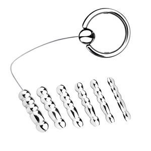 Beads Type Prostate Massage Tool New 4th Generation Metal Anal Plug Steel Hollow Butt Plug BDSM Sex Tooys for Man