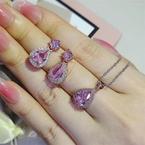 Серьги для ожерелья набор 2PCS Pack 2023 Роскошная серебряная невеста невеста Дубай свадьба для женщин -дамба годовщина подарки в подарки на сумму продавать J5966