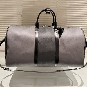 Keepall 55 Mens Designer väska stor kapacitet resväska hög kvalitet canvas läder utomhus sportväska kuddpåse keepall flygplats crossbody väska