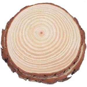 Trädgårdsdekorationer stenar som kliver trärätt Walkway Wood Outdoor Stone Log Pavers Stool Round Circles Pot Decorative Planter Pebble