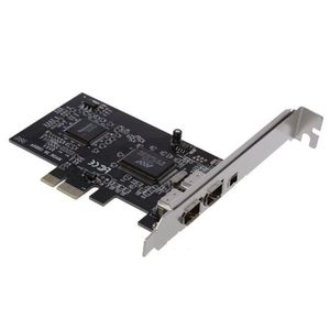 Бесплатная доставка PCI Express x1 PCI-E FireWire 1394a IEEE1394 Карта контроллера 3 порта для настольных компьютеров Nolcx