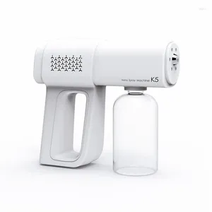 Vattenutrustning 300 ml trådlös Nano Blue Light Steam Spray Desinfection Gun USB Laddningsfuktare Sprutor Hemmakontor Sterilisering