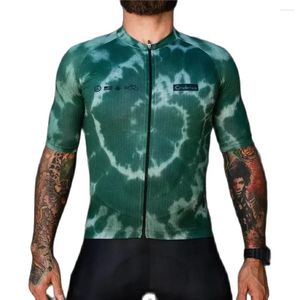 Yarış Ceketleri Cadence 2023 Bisiklet Jersey Mens Kısa Kollu Nefes Bulunur Polyester Hızlı Kuru Bisiklet Giysileri