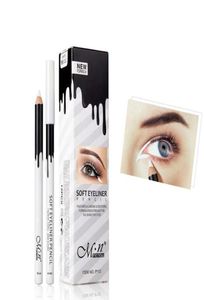 Mjuka 12st vita eyeliner blyerts silkesmask ljusare markera vattentätt ögonfoder menow mild vattenlinje makeup för känslig öga3786763