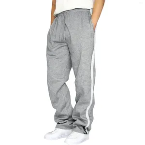 Männer Hosen Männliche Streifen Jogginghose Tether Große Größe Hose Lose Böden Herbst Und Winter Jogger Sport Patchwork Hosen Pantalones