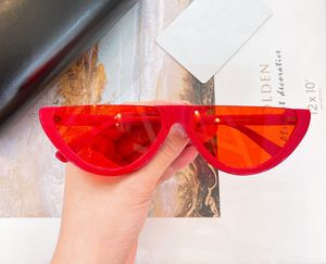 Солнцезащитные очки красных плоских верхних топов для женщин мужчины режут наполовину рамки Sunnies Gafas de Sol Designer солнцезащитные очки оттенки occhiali da sole uv400 защита очков